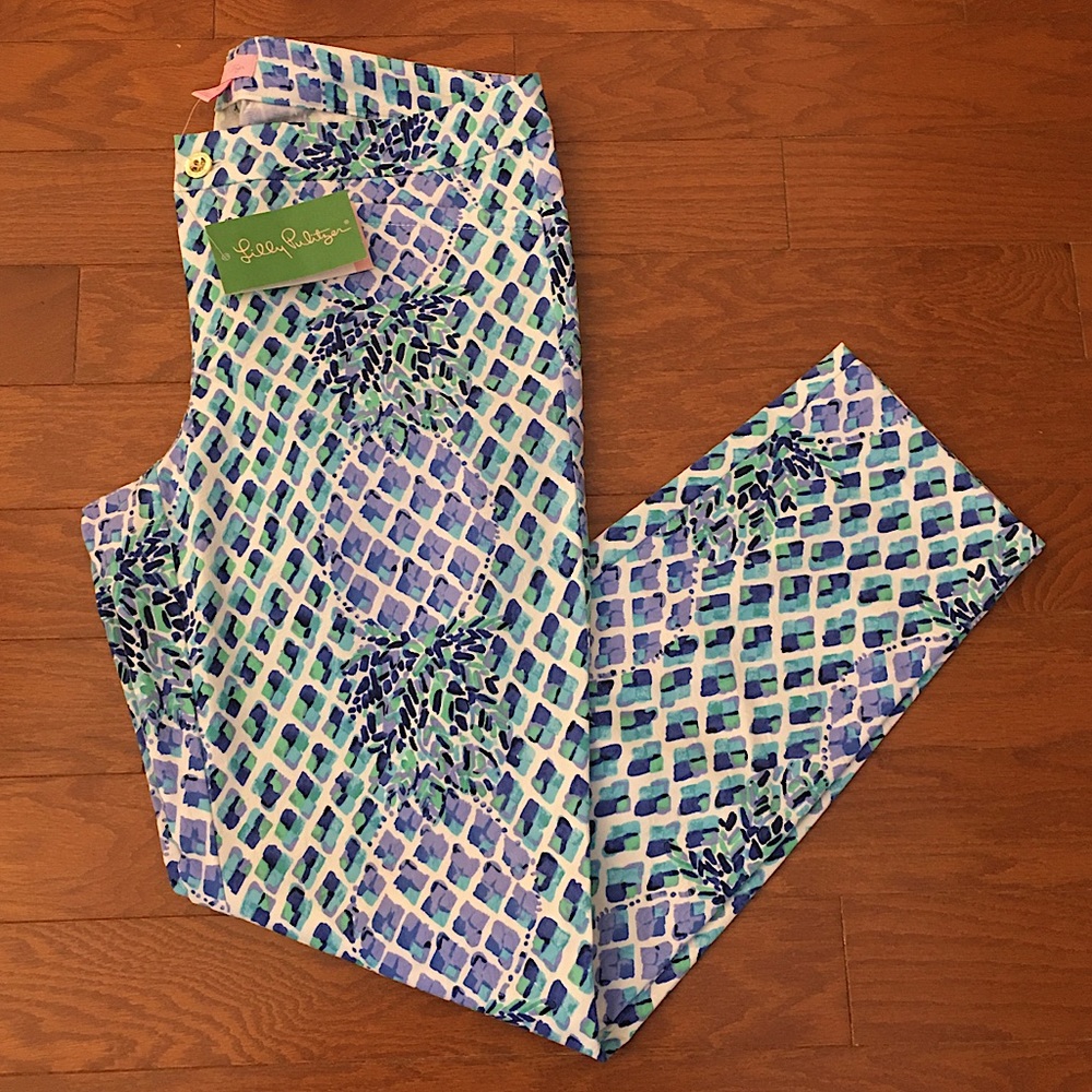 NWT Lilly Pulitzer Kelly Skinny Pant Sz 10